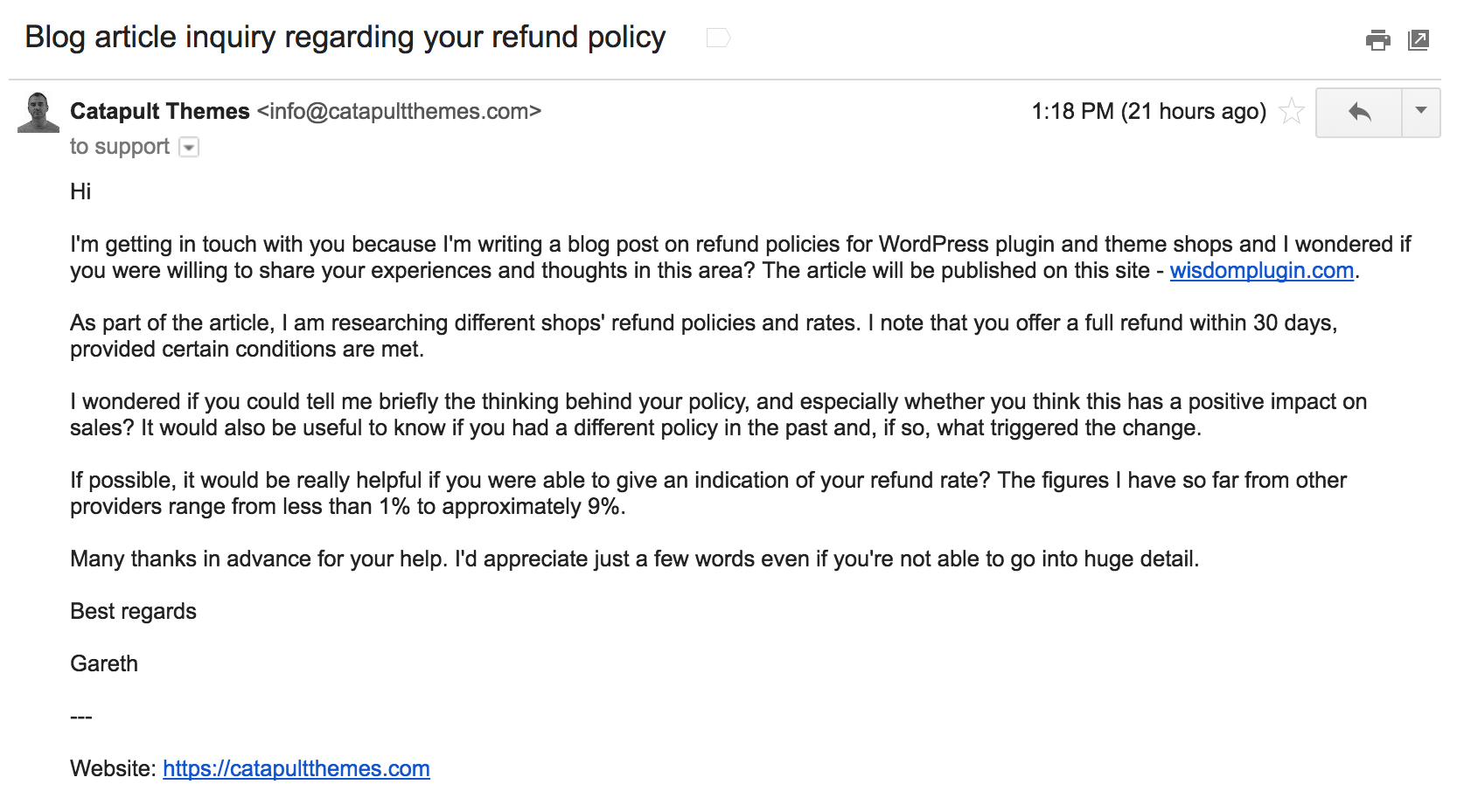 Email example Wisdom email-example-wisdom